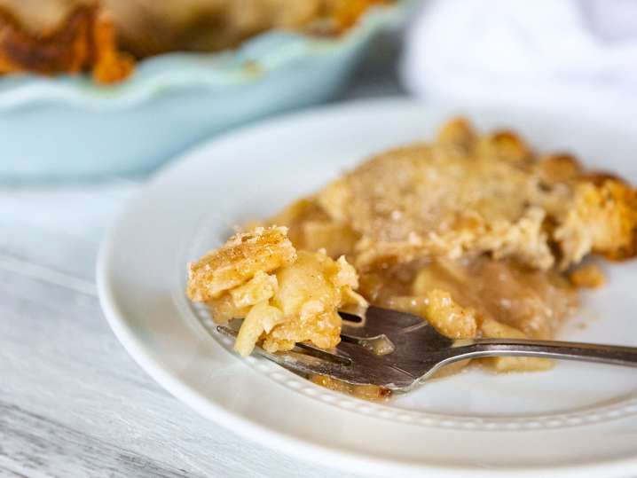 slice of apple pie on a fork | Classpop Shot