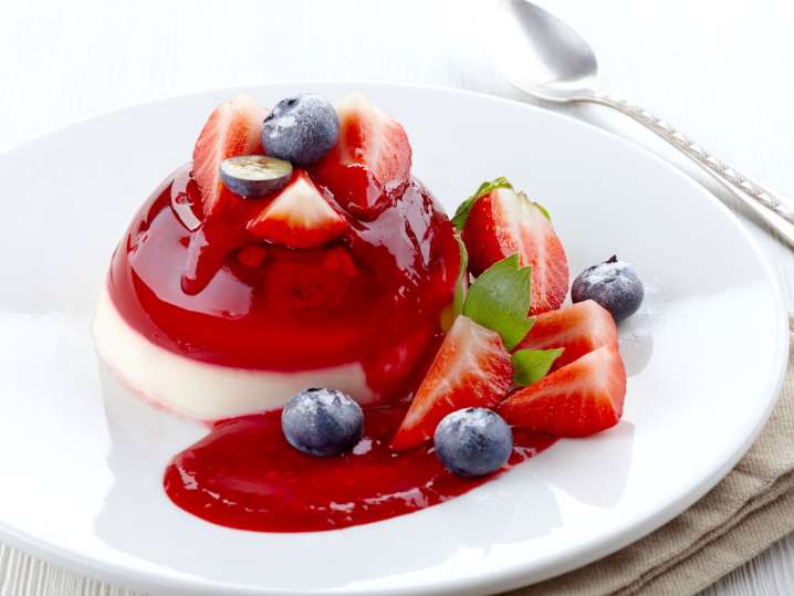 vanilla panna cotta with berry compote | Classpop Shot