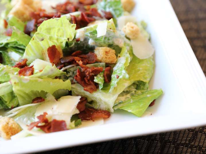 Traditional Caesar Salad with bacon | Classpop Shot