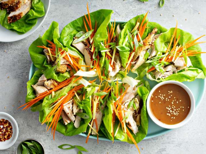 Chicken Lettuce Wraps With peanut Sauce | Classpop Shot