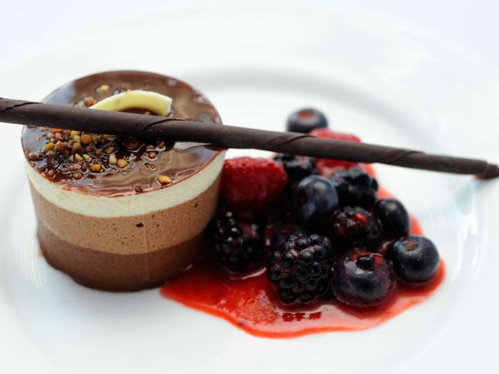 Chocolate Mousse With Macerated Berries | Classpop Shot