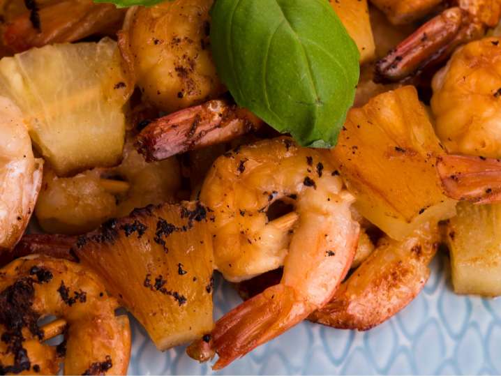 prawn and pineapple skewers | Classpop Shot