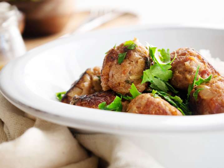 Pan fried Italian meatballs | Classpop Shot