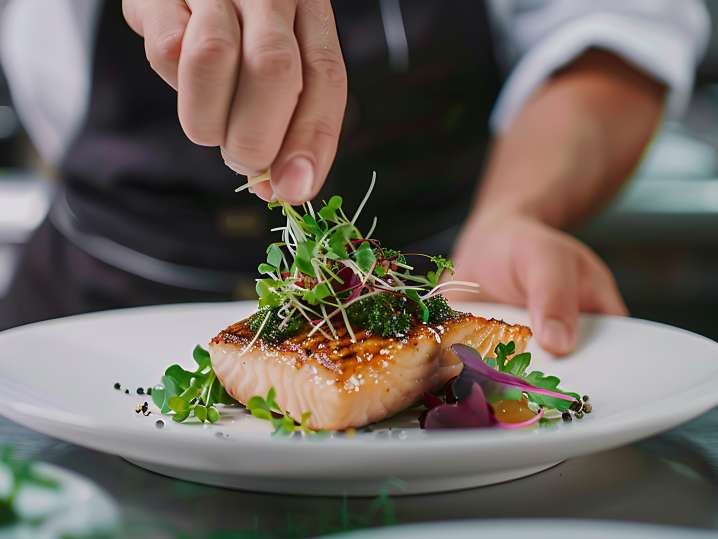 plating fish dish | Classpop Shot