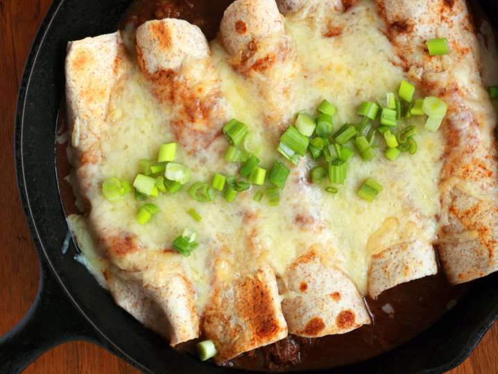 chicken fajitas baked in a pan | Classpop Shot