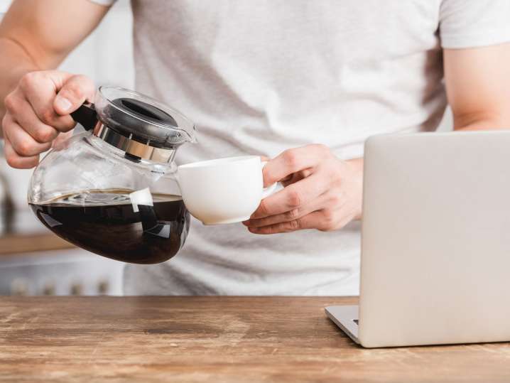 pouring espresso into a cup during an online class | Classpop Shot