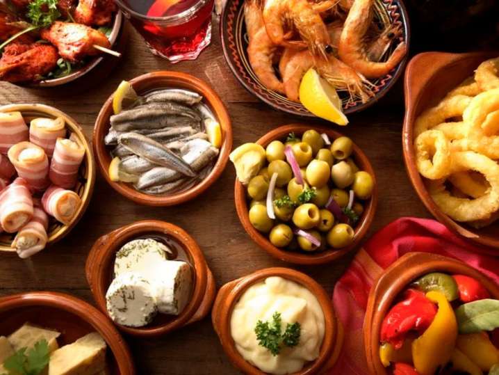 variation of different Spanish tapas | Classpop Shot