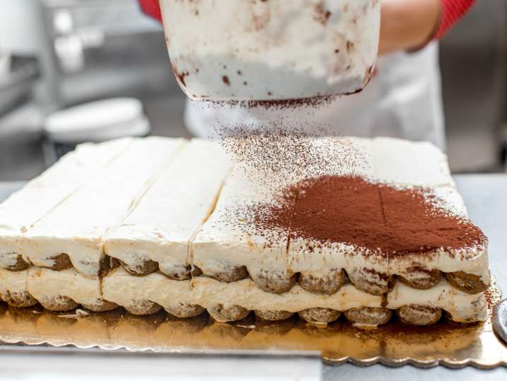 making a large batch of homemade tiramisu | Classpop Shot