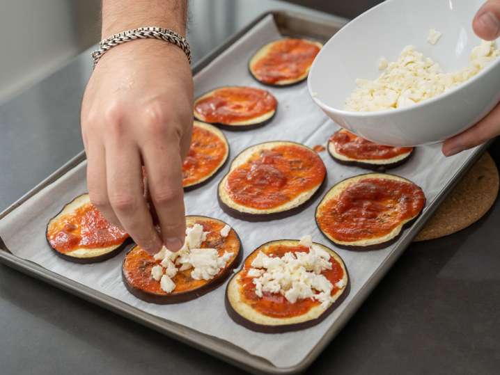 preparing eggplant parmigianno | Classpop Shot