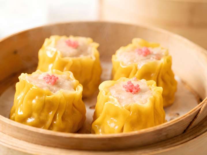 shumai dumplings in a steamer | Classpop Shot