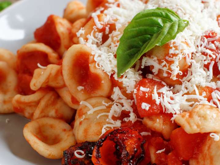 handmade pasta in Marinara sauce | Classpop Shot