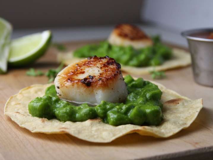 grilled scallop taco | Classpop Shot