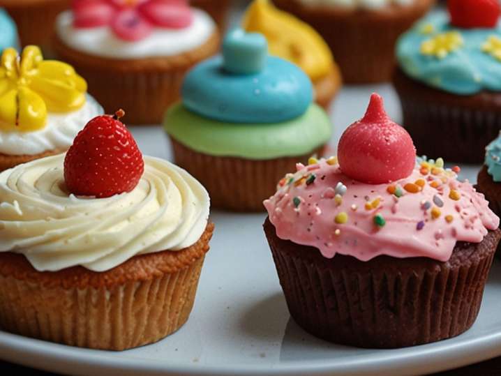 deocorated colorful cupcakes | Classpop Shot