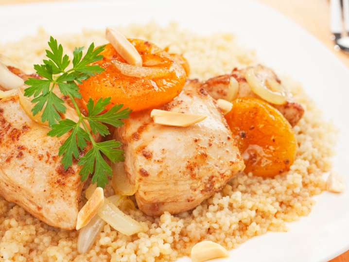 Apricot Chicken Couscous stew on a plate | Classpop Shot