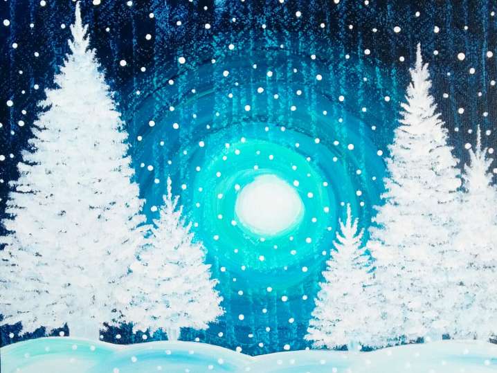 Paint and Sip - First Snowfall - Norfolk | Classpop!