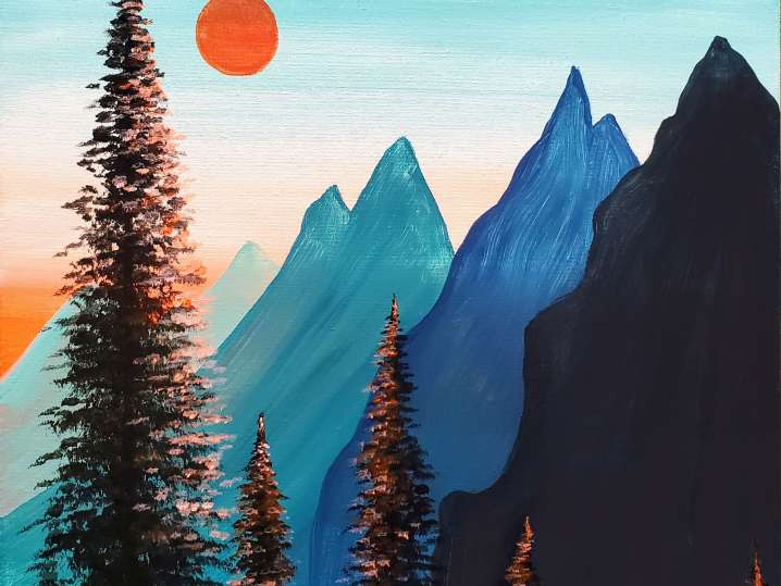Paint and Sip - Mystical Mountain View - Houston | Classpop!