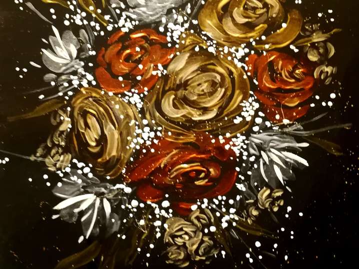 Paint and Sip - Molten Metallic Bouquet - Houston | Classpop!