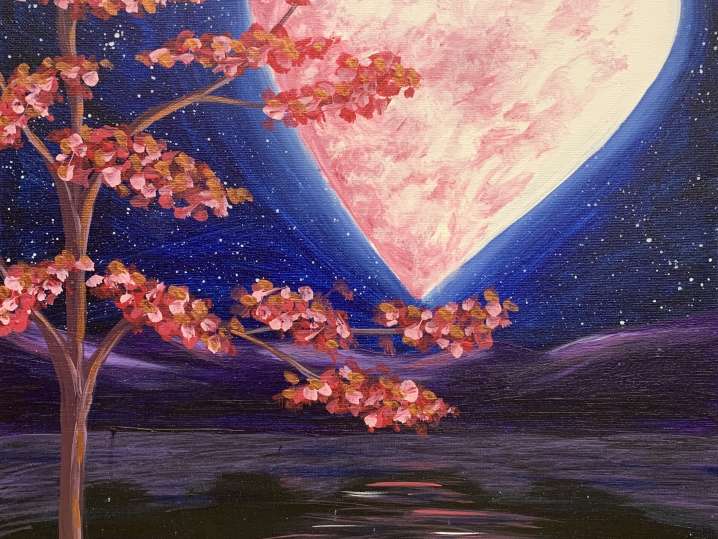 Paint and Sip - Over The Moon for You - Blue Springs | Classpop!