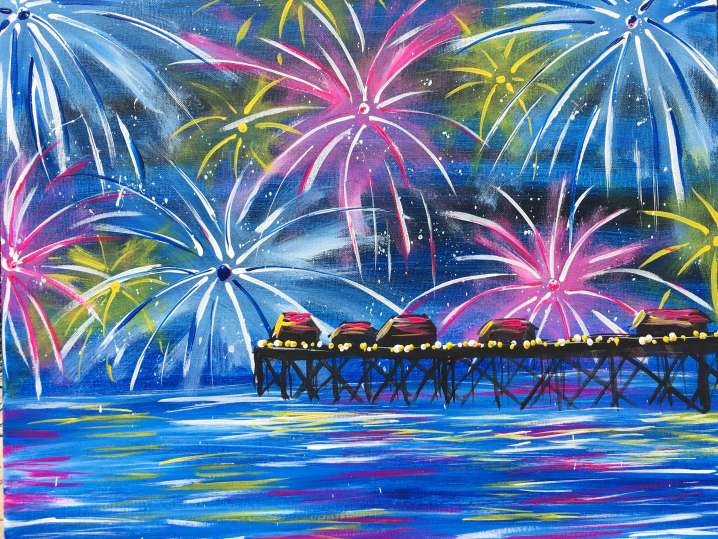 Paint and Sip - Celebration at the Pier - Houston | Classpop!