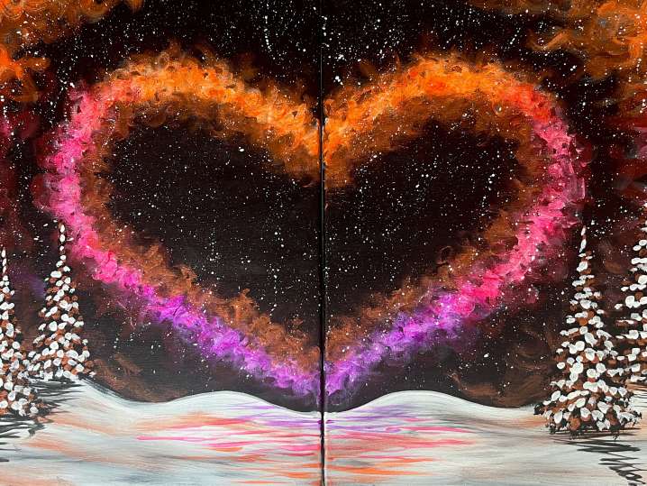 Paint and Sip - Love in the Cosmos - Houston | Classpop!