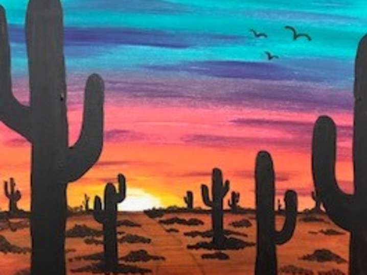 Paint and Sip - Southwest Sunset - Phoenix | Classpop!