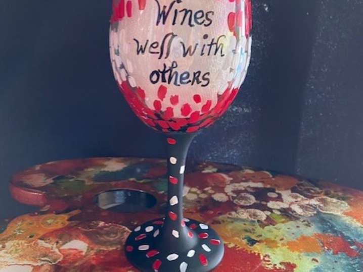 Paint and Sip Wines Well with Others Tampa Classpop!