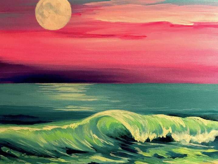 Paint and Sip - Cotton Candy Sky - Cherry Hill | Classpop!