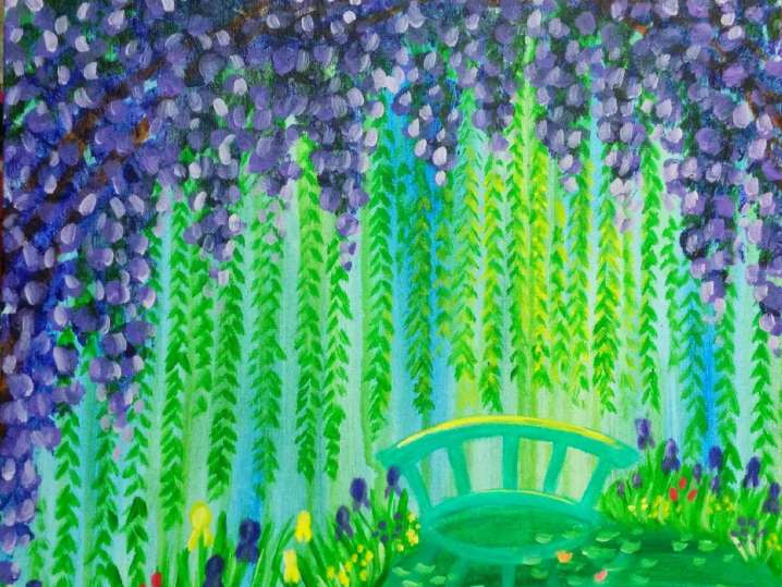 Paint and Sip - Monet's Garden in Morning - Appleton | Classpop!