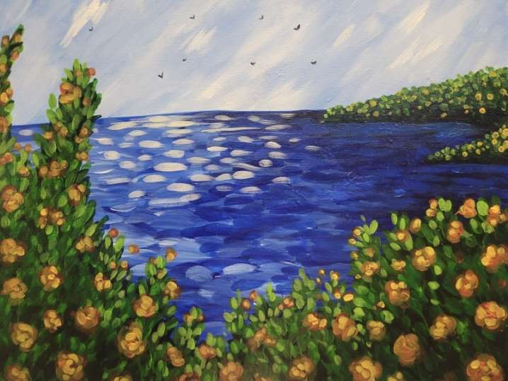 Paint and Sip - Monet Inspired Flower Beds - Woodridge | Classpop!