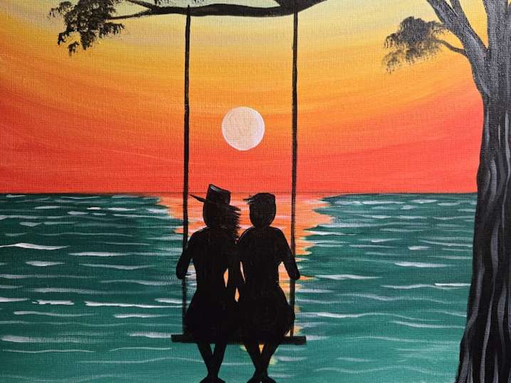 Paint and Sip - Romance at Sunset - Houston | Classpop!