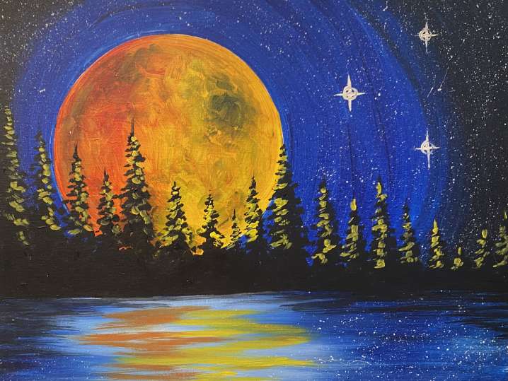 Paint and Sip - Big Bright Moon - Houston | Classpop!