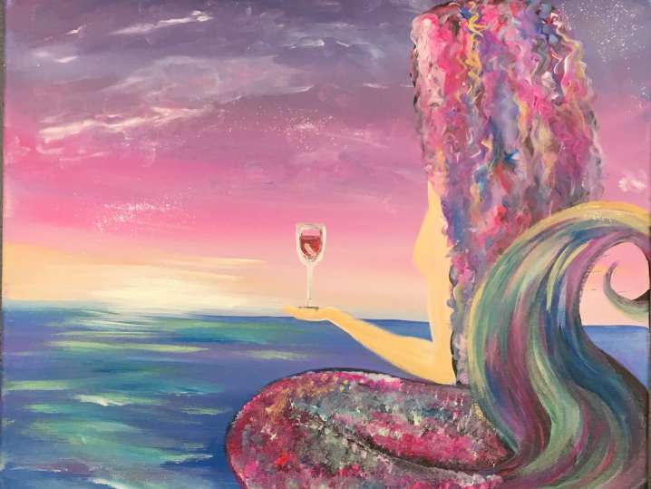Paint and Sip - Majestic Mermaid - Norfolk | Classpop!