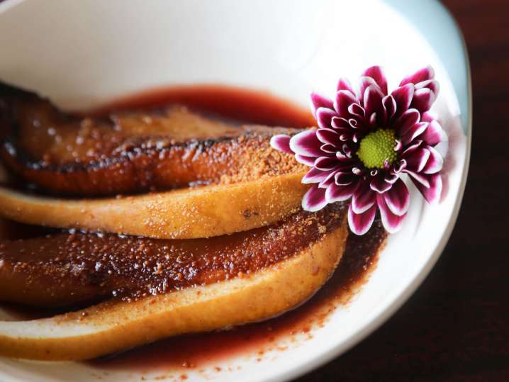 Sangria Poached Pears | Classpop Shot