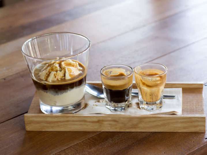 vanilla gelato affogato | Classpop Shot