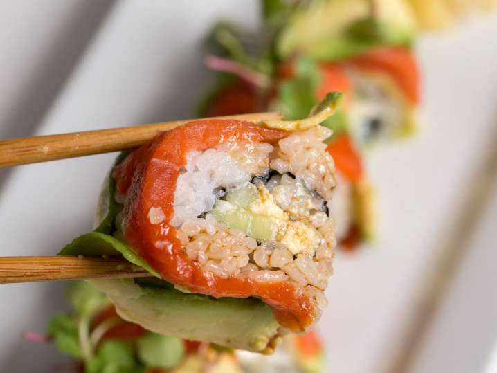 Smoked Salmon Sushi | Classpop Shot