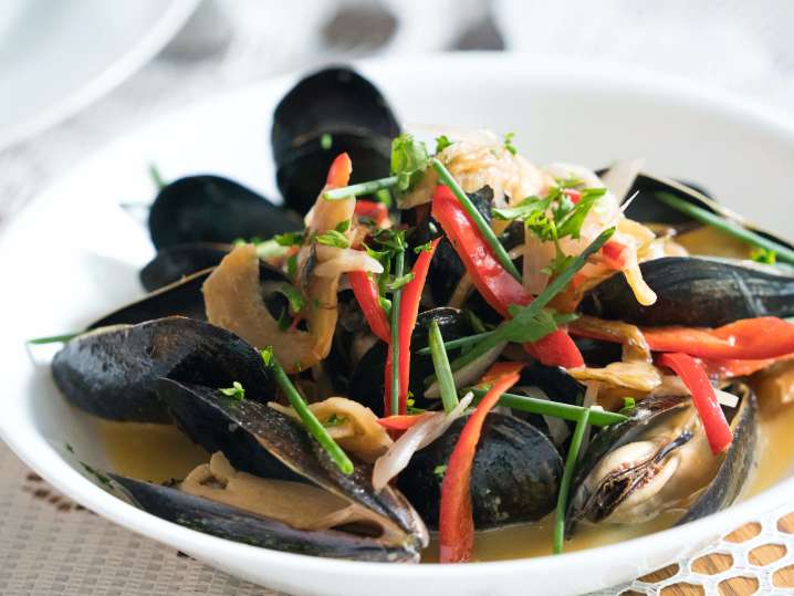 thai steamed mussels | Classpop Shot