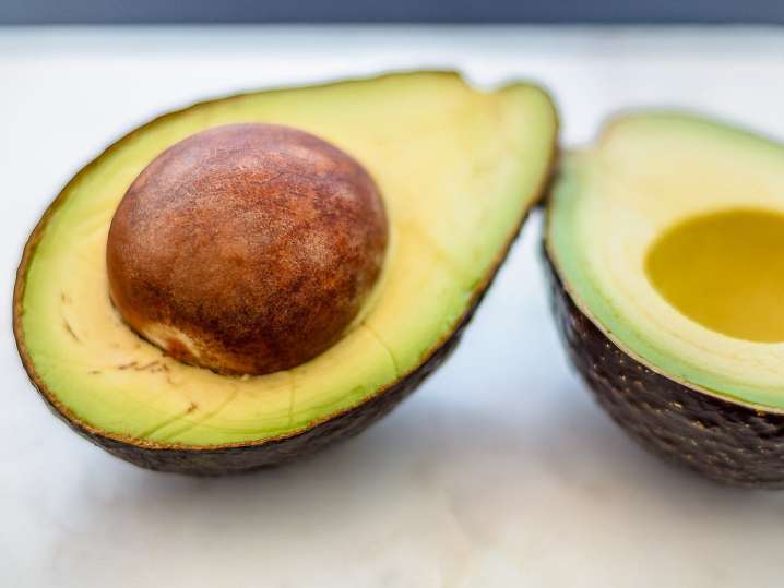 tuna, cucumber, scallion and rice for sushi Shot