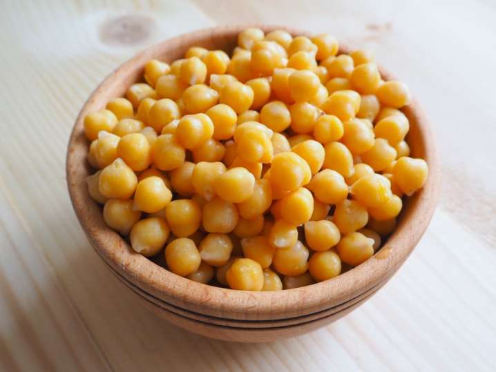 chickpeas in a bowl Shot