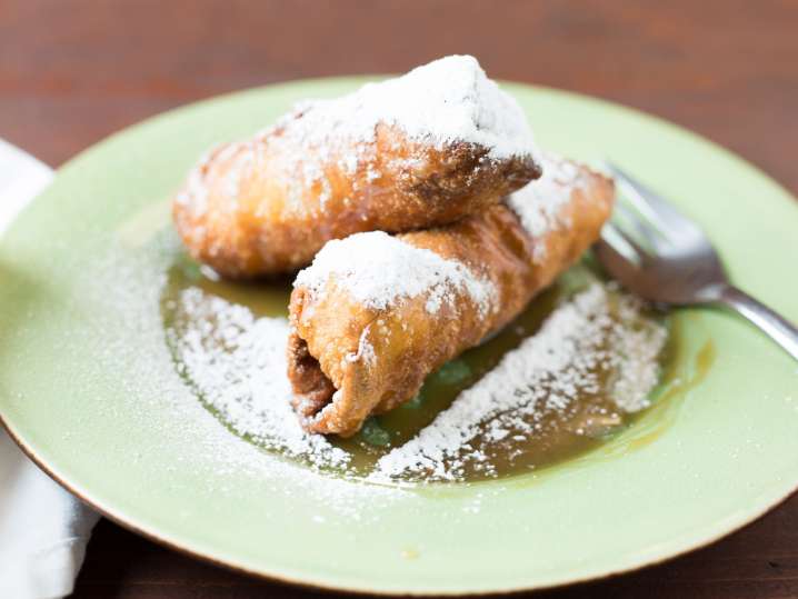 bananas foster beignets Shot