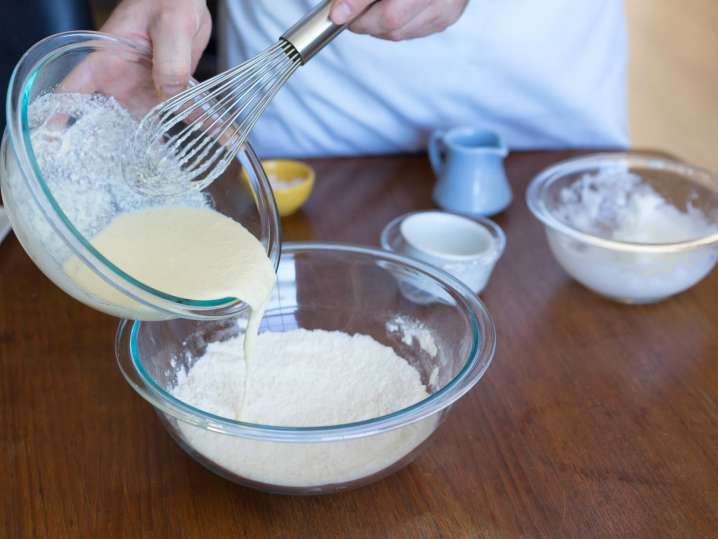 chef mixing pancake batter | Classpop Shot