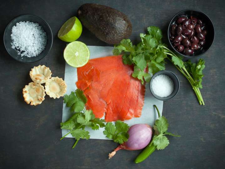 smoked salmon tartare ingredients | Classpop Shot