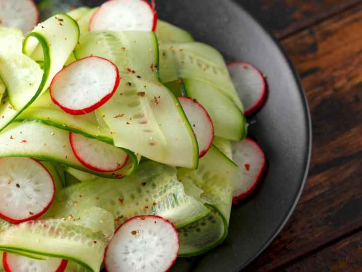 Radish and English Cucumber Salad | Classpop Shot