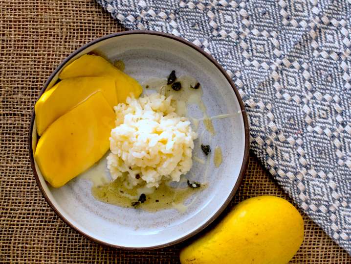 Mango Sticky Rice overhead shot | Classpop Shot