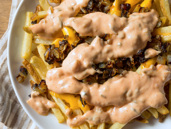 vegetarian animal style french fries | Classpop Shot