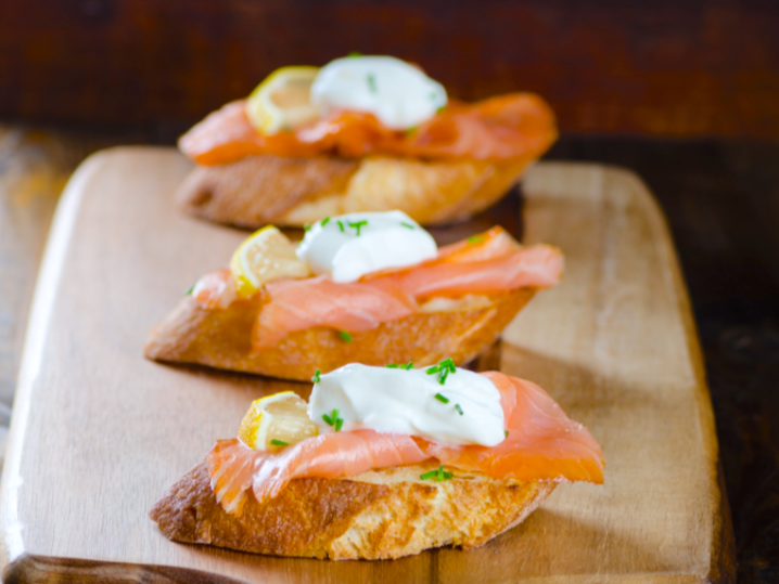 Salmon Lox Canapes | Classpop Shot