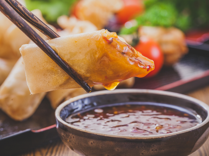 Sacramento - spring rolls Shot