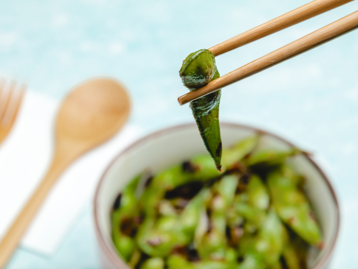 edamame with sea salt | Classpop Shot