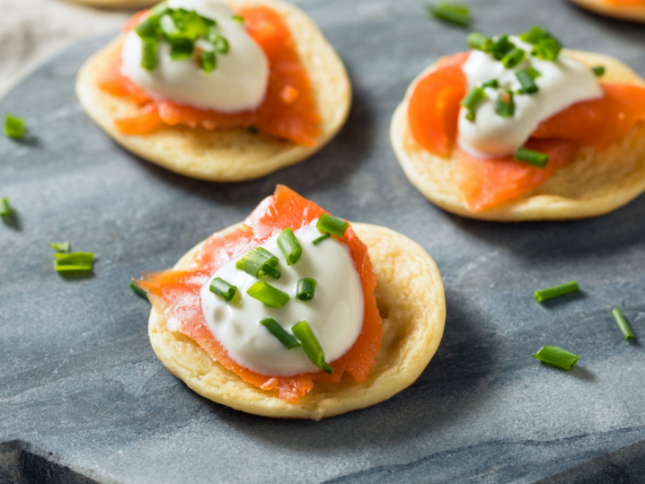 Smoked Salmon Blinis | Classpop Shot