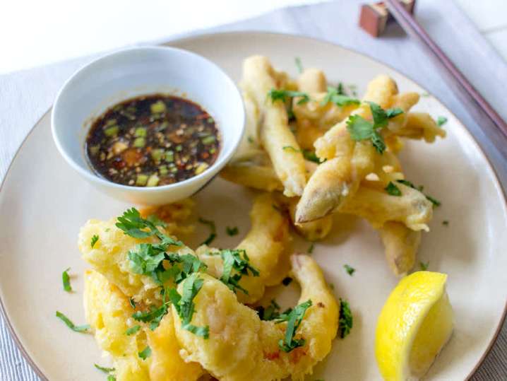 vegetable tempura with dipping sauce | Classpop Shot