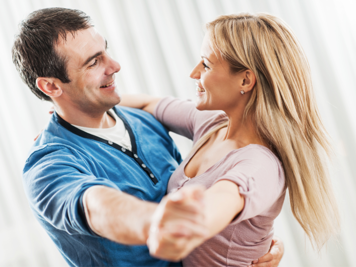 Colorado Springs - close-up of happy couple dancing Shot